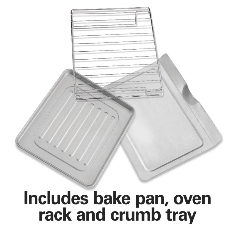 4 Slice Toaster Oven, with 5 Versatile Cooking Modes