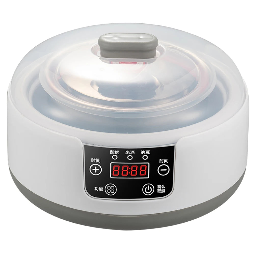 1.2L Automatic Yogurt Maker Timing Function Electric Yogurt Machine Low Noise Wine Ferment Machine for Baking Lovers Friend Gift