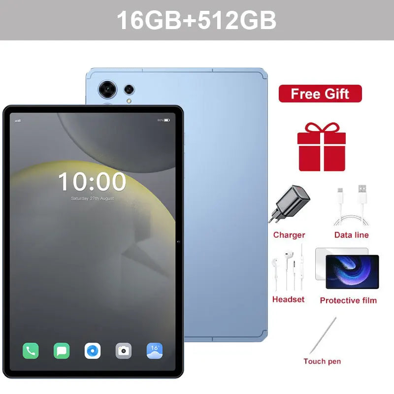 New Pad 7s pro Original 5G Dual SIM Tablets Android 15 Global Edition 22GB+2TB kids Tab Tablet PC 10000mAh With keyboard Laptop