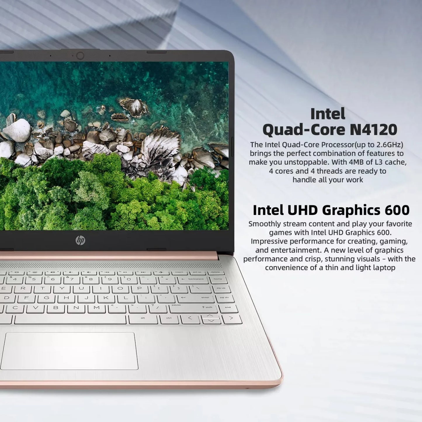 HP 14" Business Laptop,Intel Celeron N4120,16GB RAM,384GB Storage(128GB eMMC+256GB SD Card),Windows 11 Home