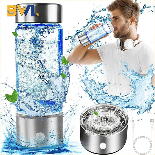 420ML Rich Hydrogen Oxygen Water Cup H2 Inhalation Device Water Bottle SPE PEM Dual Chamber Maker Lonizer Healthcare Water Cup