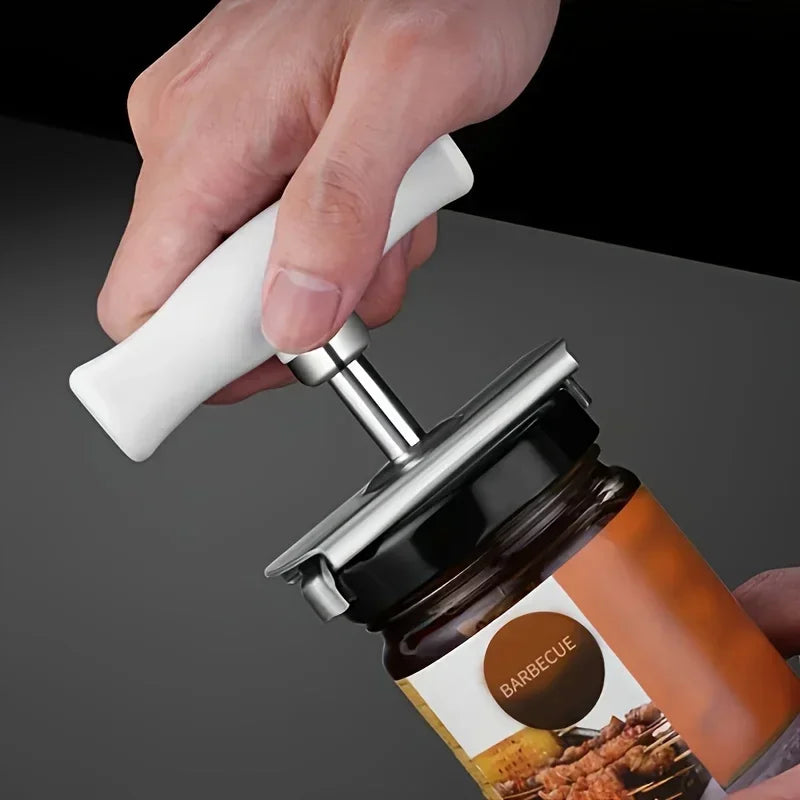Adjustable Multi-function Bottle Jar Opener Stainless Steel Lids Off Cap Opener Labor-saving Screw Can Opener for Kitchen Gadget