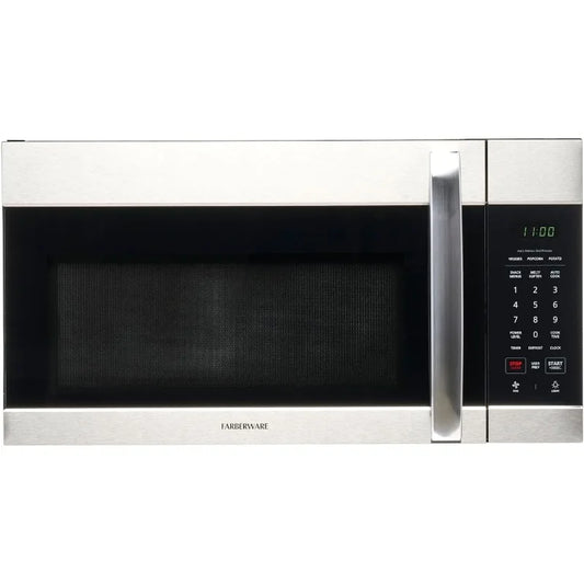 Farberware Over-the-Range Microwave Oven, 1.7 Cu. Ft. - 1000W - Auto Reheat,Multi-Stage Cooking,Melt/Soften Feature,Safety Lock