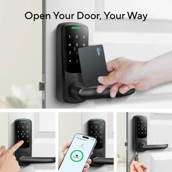 Latch 5 Built-in WiFi Smart Lock with NFC, 5-in-1 Keyless Entry Door Lock with Touch Digital Keypad, Smart Handle Lock