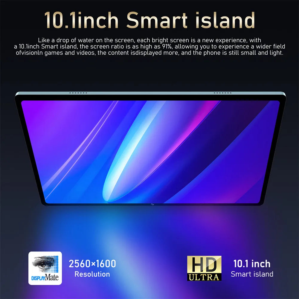 New 16 Pro Tablet 10inch Android 4K Dual SIM Snapdragon 870 Tablet PC GPS 10000mAh Global Version Tablets For Children Kids Tab