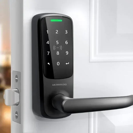 Latch 5 Built-in WiFi Smart Lock with NFC, 5-in-1 Keyless Entry Door Lock with Touch Digital Keypad, Smart Handle Lock
