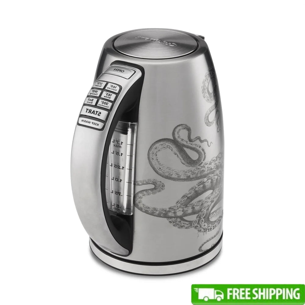 Cordless Electric Kettle 1500W PerfecTemp CPK-17P1CK with Six Temperature Settings Keep Warm Function French Press Brew Coffee